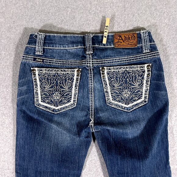 Adiktd Womens Jeans Blue Tag Size 2 (00x00) Low Rise Capri Stretch - Picture 13 of 13